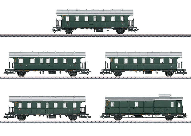 Marklin 43141 HO German Federal Railroad Passenger Car Set (Set of 5)