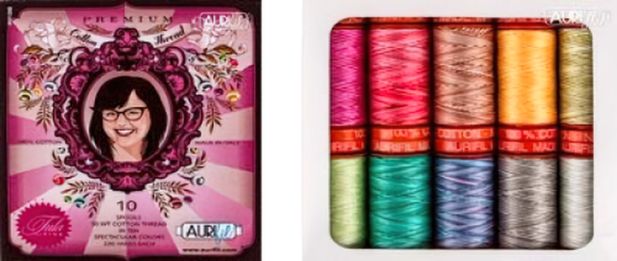 Aurifil Premium Collection by Tula Pink 50 wt 10 Small Spools
