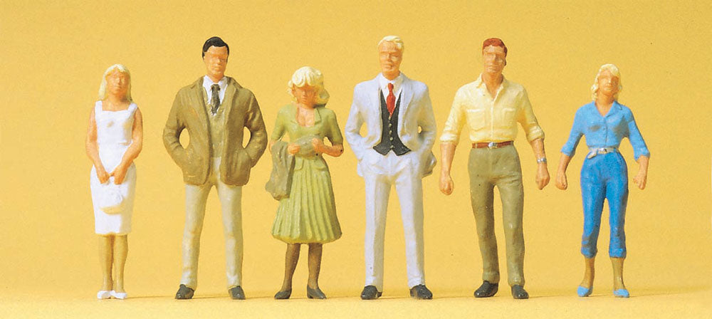 Preiser 65318 O Standing Passers-By Figures (Set of 6)