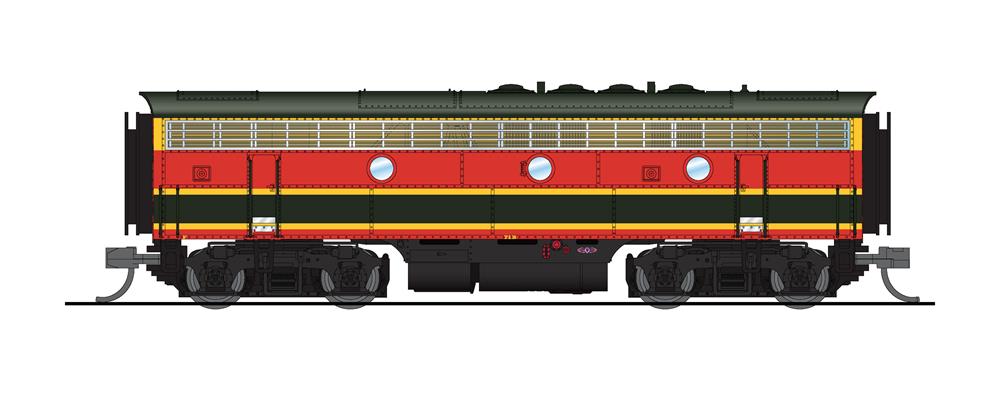 Broadway Limited 6878 N KCS EMD F7B Diesel Locomotive Sound/DC/DCC #70B