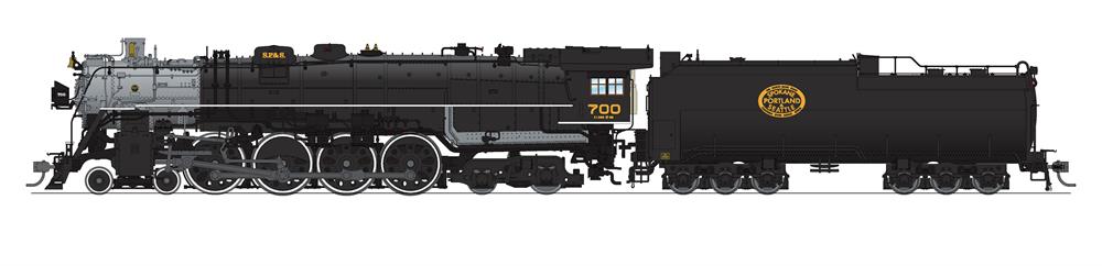 Broadway Limited 6965 HO SP&S E-1 4-8-4 Steam Locomotive Sound/DC/DCC #700