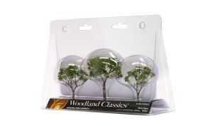 Woodland Scenics TR3525 N/HO & O 2.5"- 3.5" Gum Trees (Set of 3)