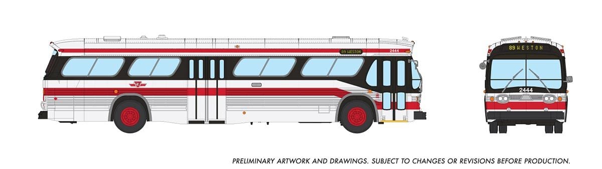 Rapido Trains 751104 HO TTC Modern scheme Deluxe New Look Bus #2444