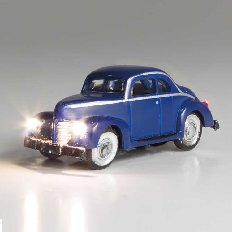 Blue Coupe - Just Plug Lighted Vehicle -- Blue