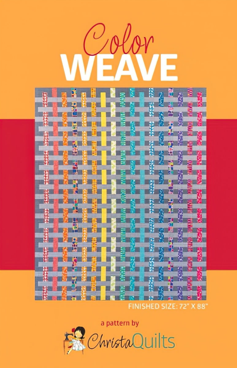Color Weave Quilt Pattern by Christa Quilts