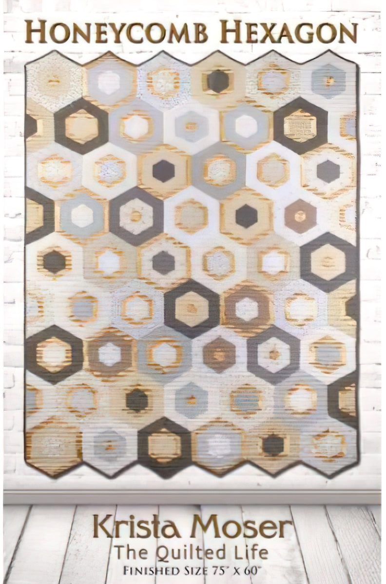 Honeycomb Hexagon Quilt Pattern by Krista Moser