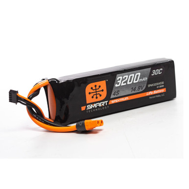 14.8V 3200mAh 4S 30C Smart LiPo Battery: IC3 spmx32004s30