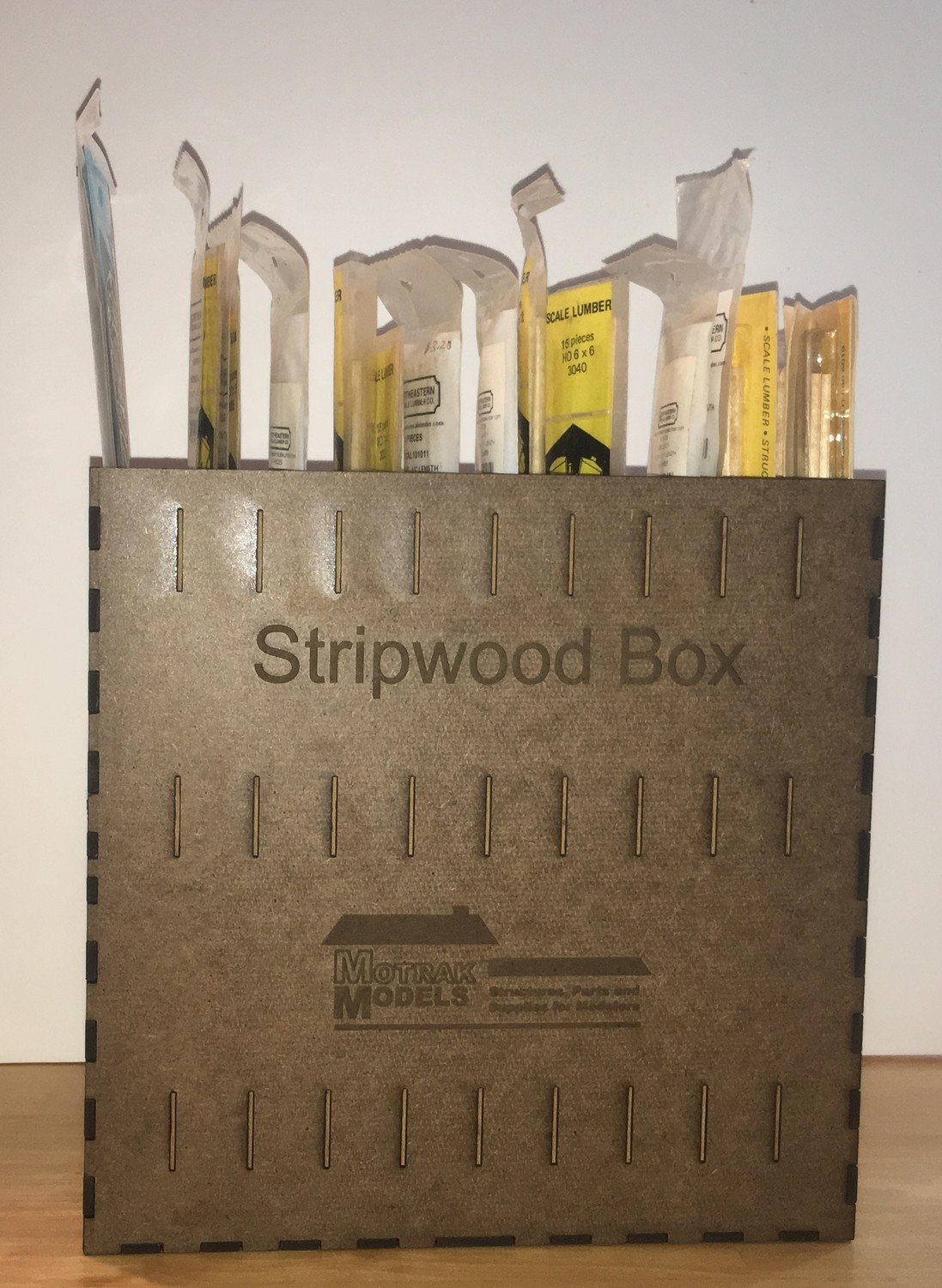 Motrak Models 85016B Stripwood Storage Box (Pack of 3)