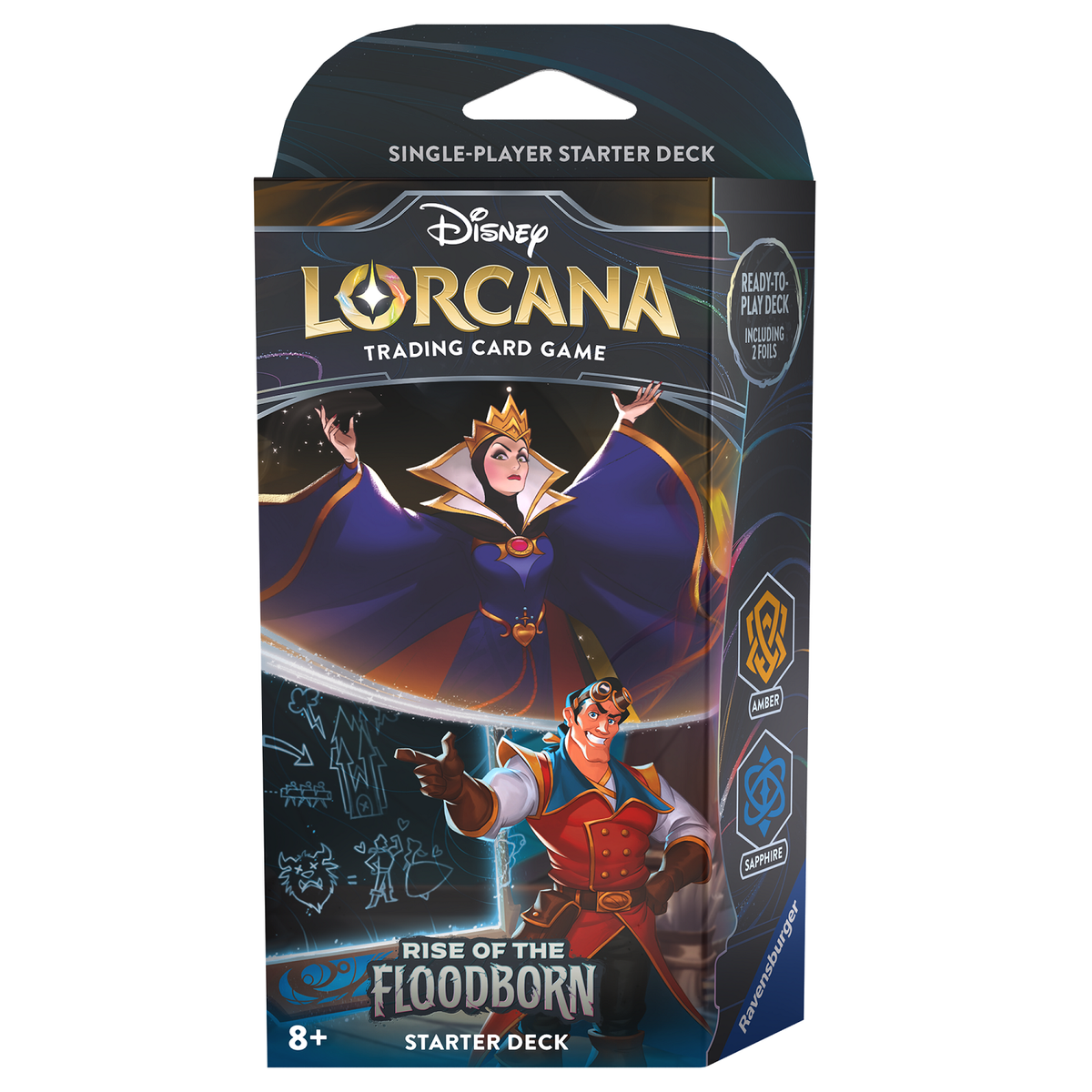 Disney Lorcana: Rise of the Floodborn Starter - Evil Queen and Gaston