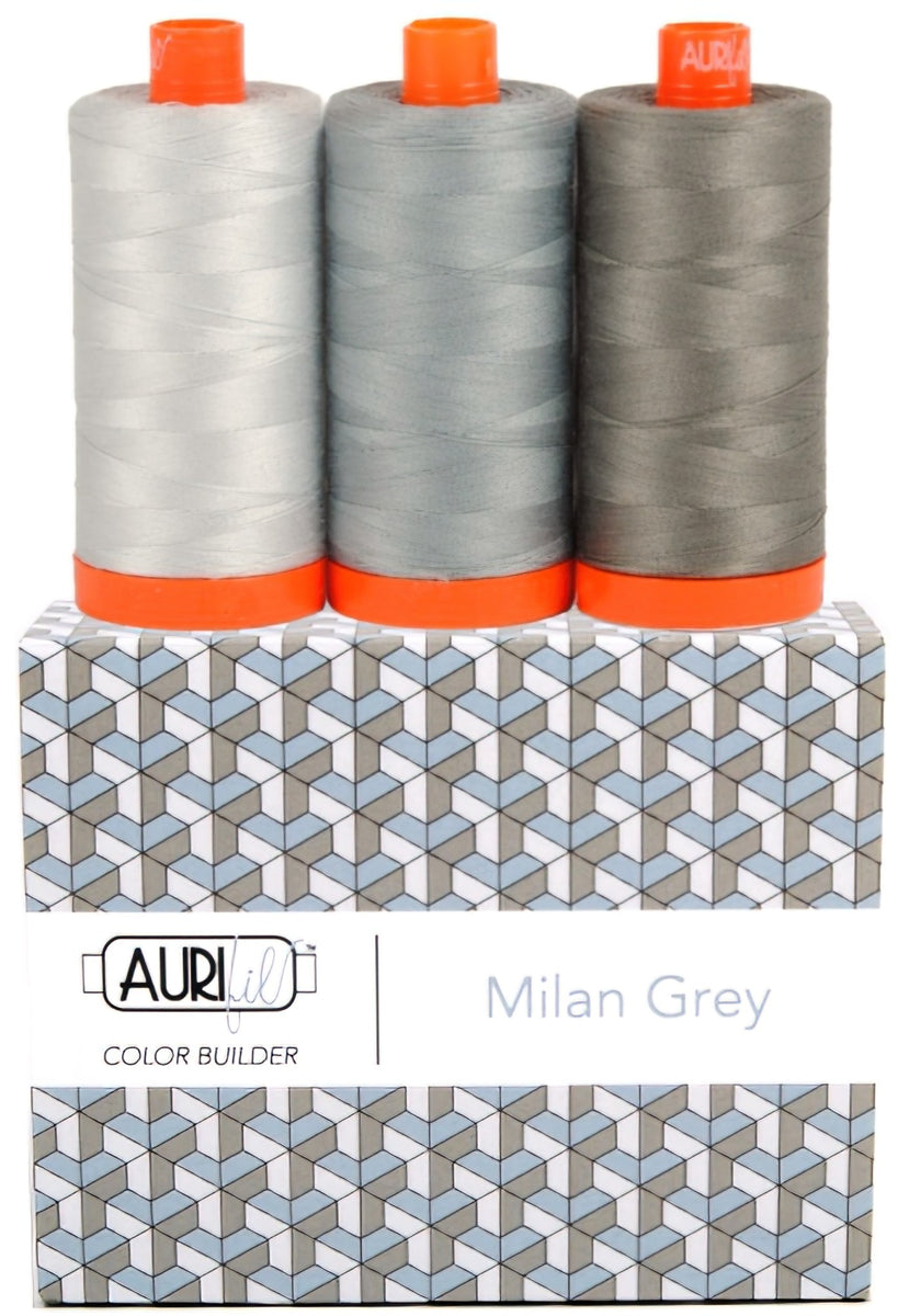 Aurifil - Milan Grey Color Builder 3 pcs