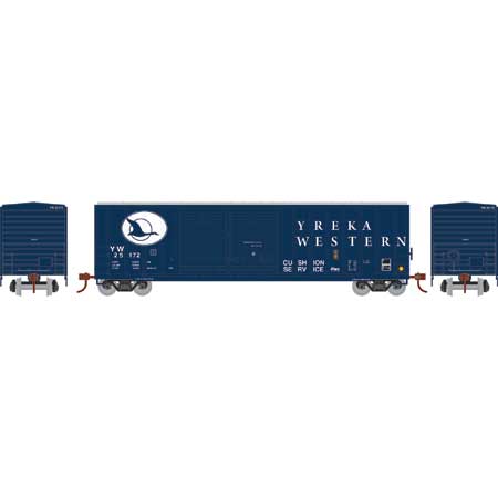 Athearn 98518 HO Yreka Western 50' FMC Offset Double Door Boxcar RTR #25172