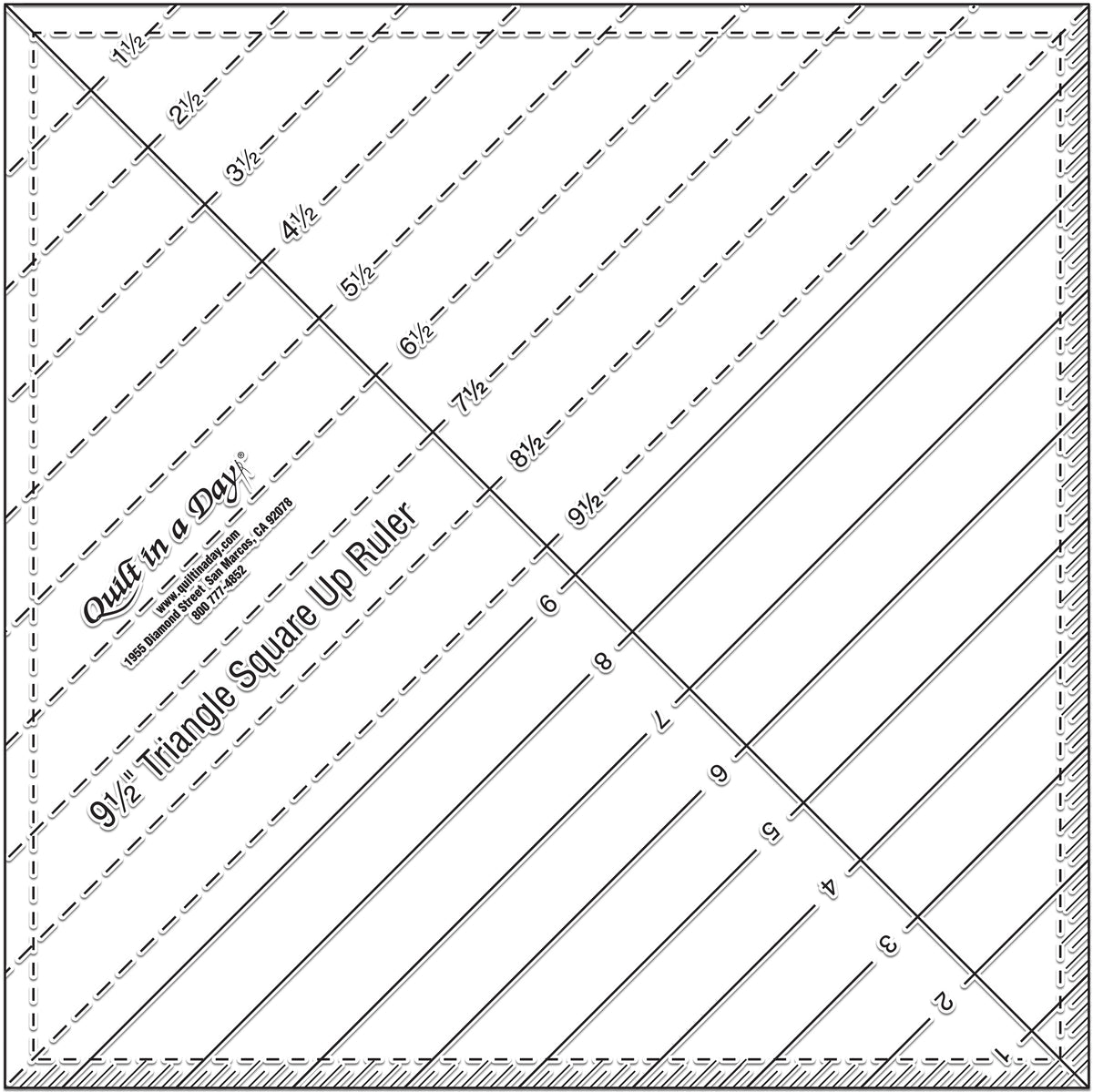9 1/2 Triangle Square Up Ruler by Quilt in a Day