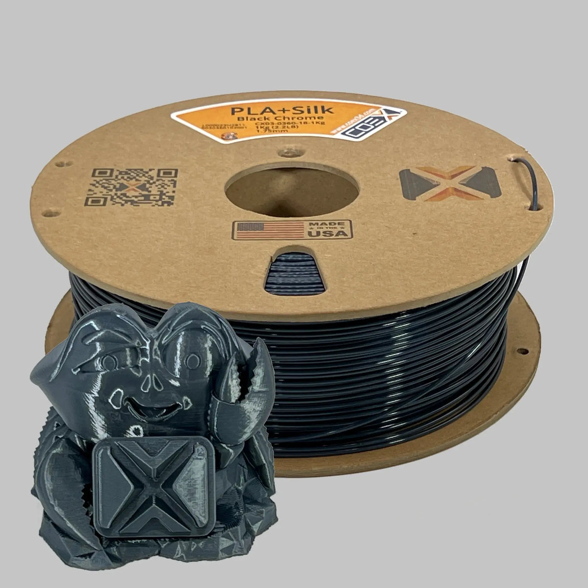 COEX 3D Black Chrome PLA+Silk 3D Filament