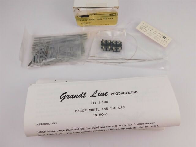 Grandt Line 5187 HO Denver & Rio Grande Western Wheel and Tire Car Kit