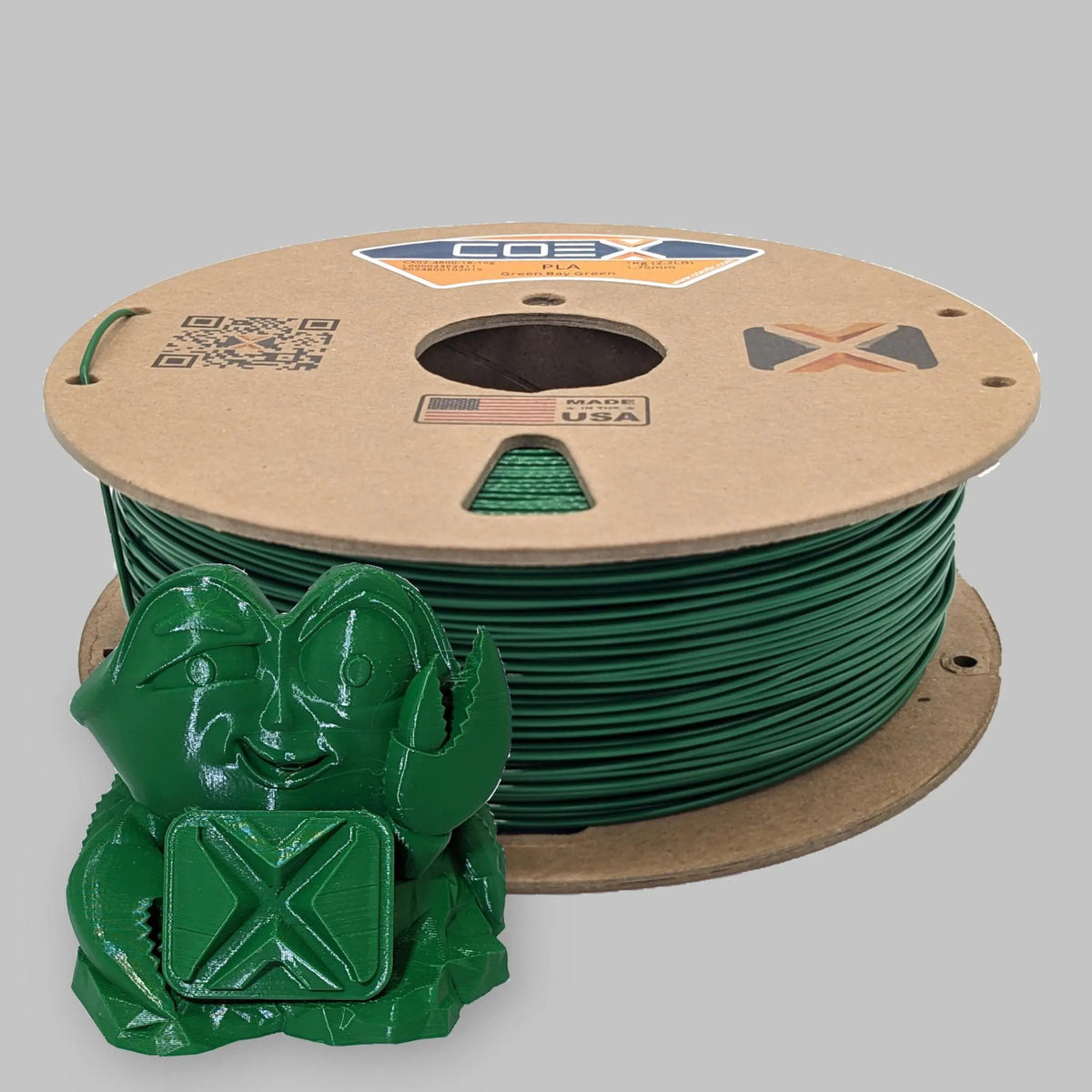 COEX 3D Green Bay Green PLA 3D Filament