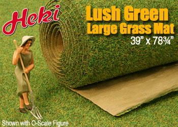 LUSH GREEN LARGE GRASS MAT 39"x78"