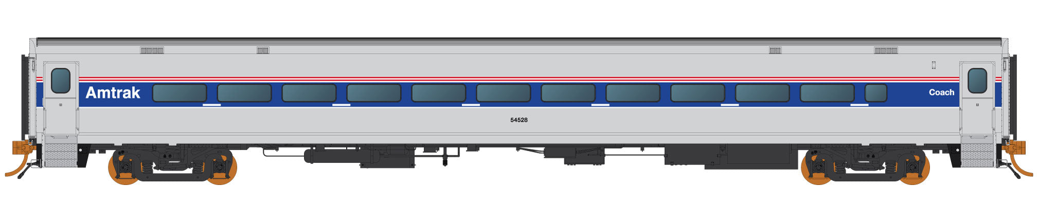 Rapido Trains 128013 HO Amtrak Phase IV Horizon Fleet Coach #54562
