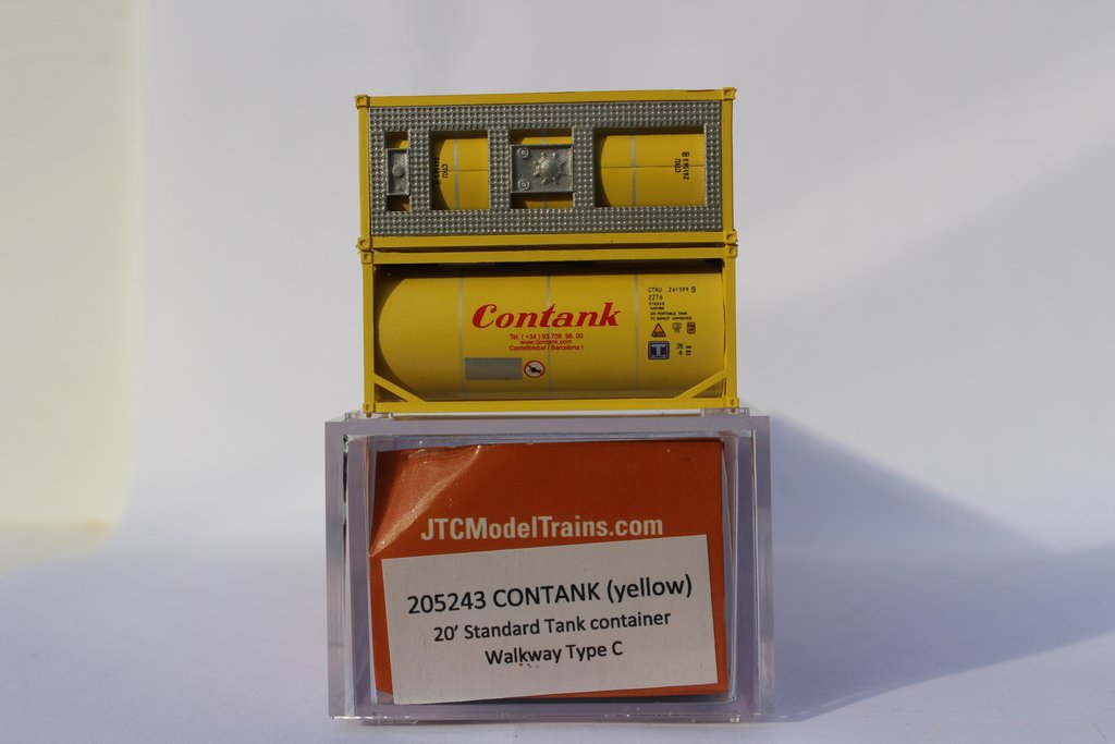 JTC Model Trains 205243 N CONTANK 20' Standard Tank Containers (Pack of 2)