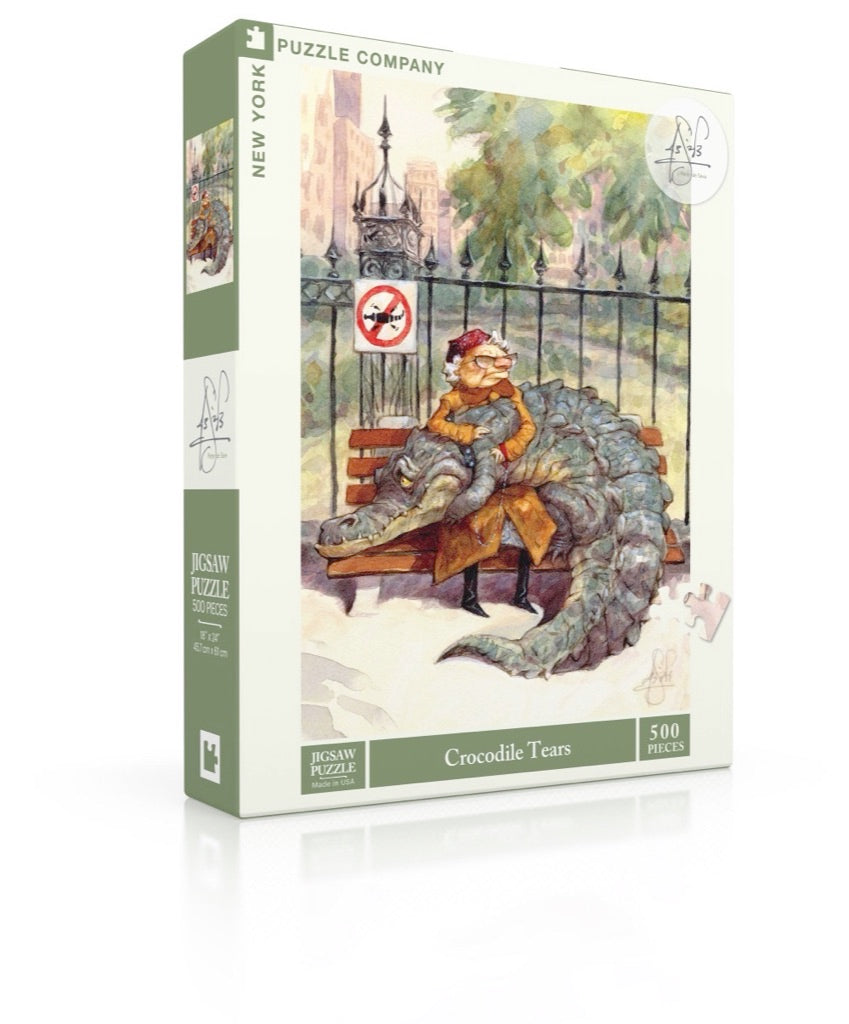 New York Puzzle Company Crocodile Tears, 500 Piece Jigsaw Puzzle