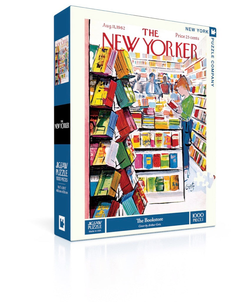 New York Puzzle Company The Bookstore, 1000 Piece Jigsaw Puzzle