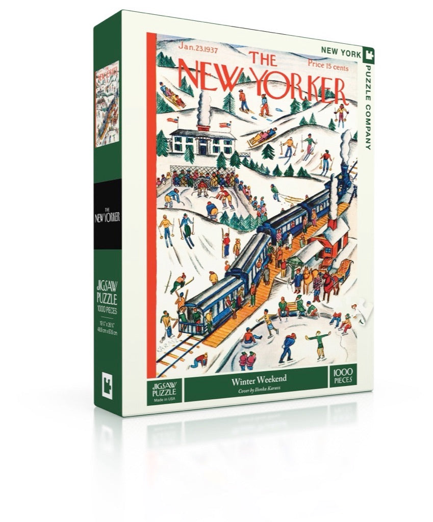 New York Puzzle Company Winter Weekend, 1000 Piece Jigsaw Puzzle