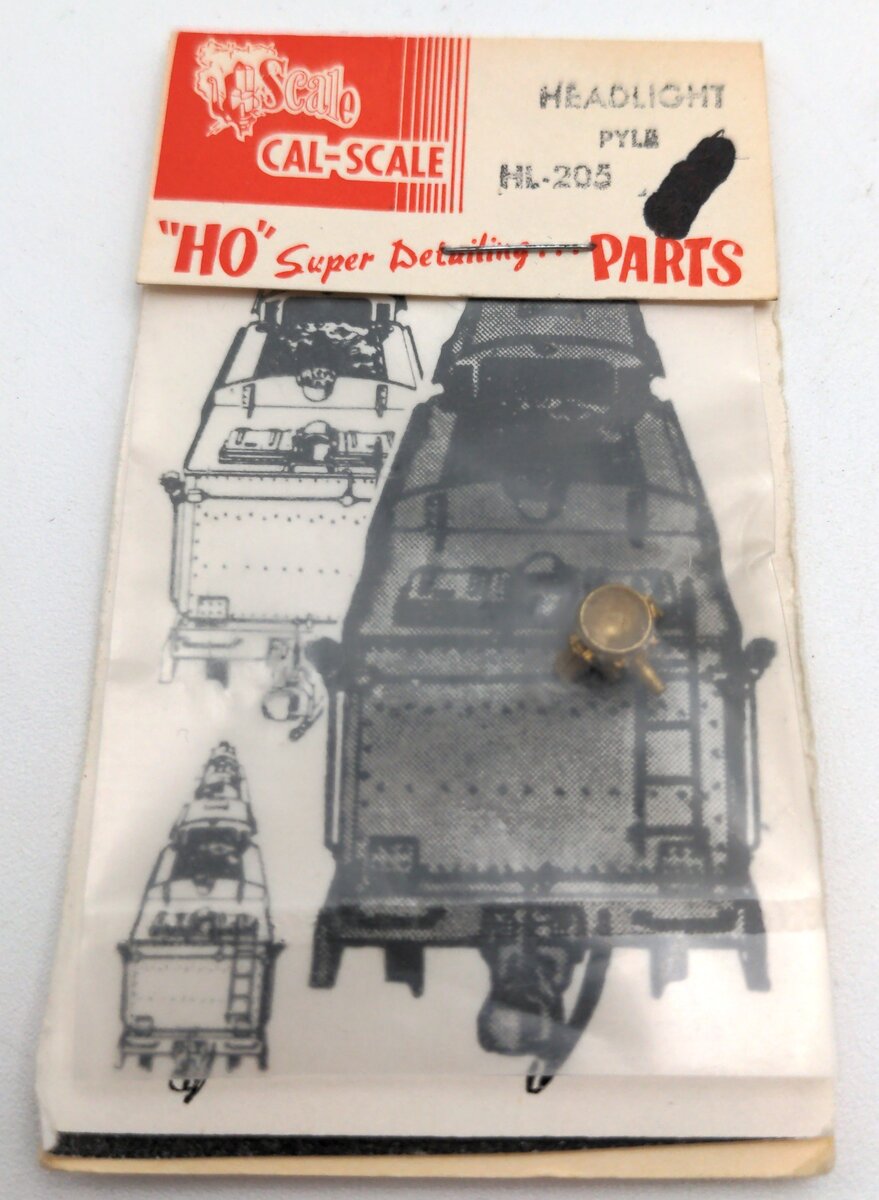 Cal Scale 190-205 HO Steam Loco Headlight Pyle With Wing Style Numbeboards