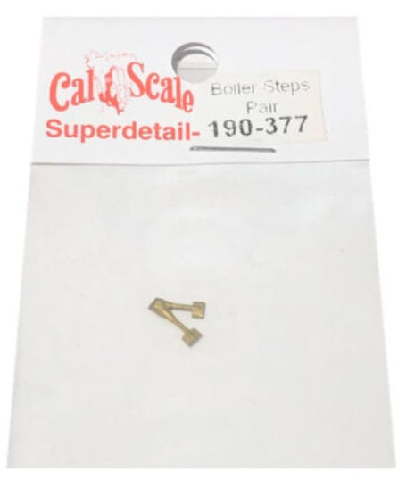 Cal Scale 190-377 HO Steam Brass Cast Loco Boiler Steps (Pack of 2)