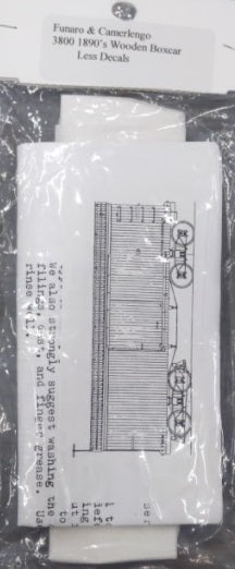 Funaro & Camerlengo 3800 HO 1890'sWooden Boxcar