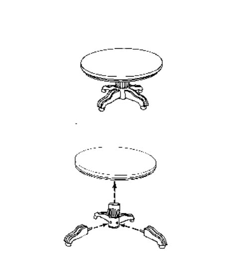 Scale Structures 5147 HO Scale Dining Room Table White Metal Kit
