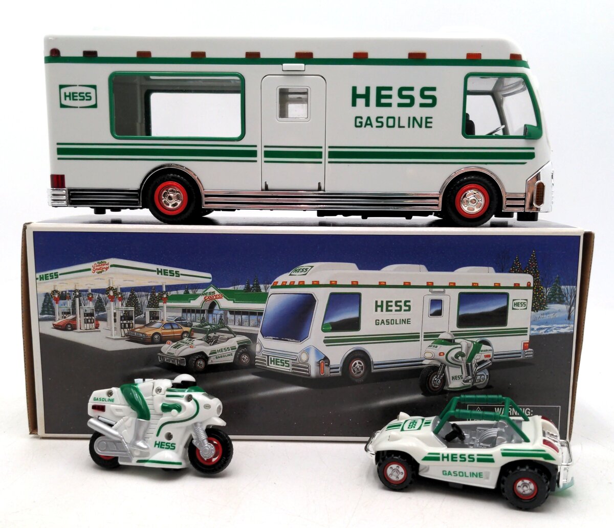 Hess 1998 Recreation Van w/Dune Buggy & Motorcycle