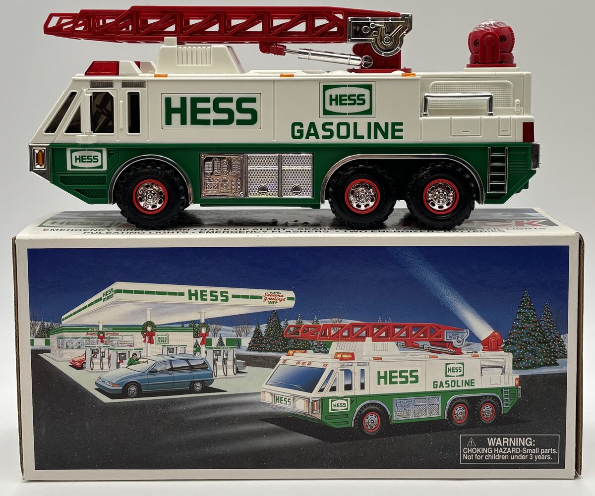 Hess 1996 Diecast Emergency Ladder Truck w/Siren & Horn