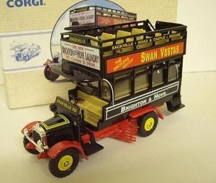 Corgi 96986 1:50 Thornycroft Bus "Brighton & Hove"