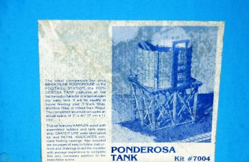 Detail Associates 7004 HO Ponderosa Tank Kit