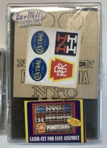 Bar Mills 99011 HO and OBillboard NYC / New Haven / Pennsylvania RR Kit