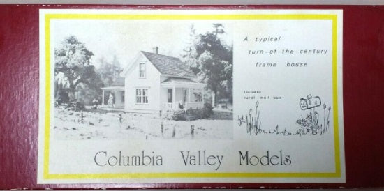 Columbia Valley Models 8702 HO Turn of the Century Dwelling Craftsman Kit