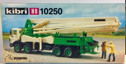 Kibri 10250 HO Four-Axle Concrete Pump Truck Mercedes Bens Kit