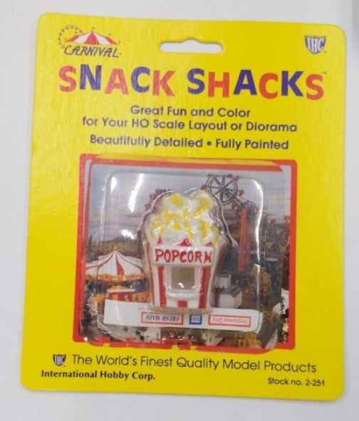 IHC 2-251 HO Scale Snack Shack Carnival Popcorn Stand