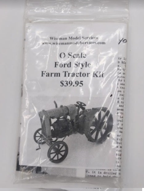 Wiseman Model Services O Scale Ford Style Farm Tractor Kit