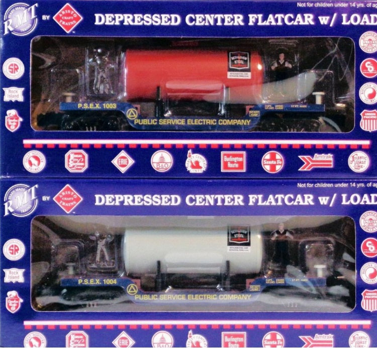 Aristo-Craft 96533 O Depressed Center Flatcar W/ Load (Set of 2)