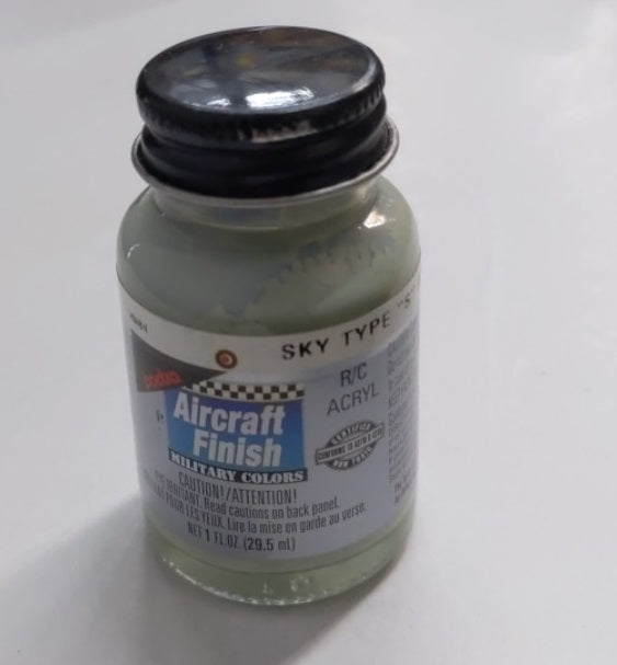Pactra 5910 Sky Type "S" Acrylic Paint 1 oz Aircraft Finish