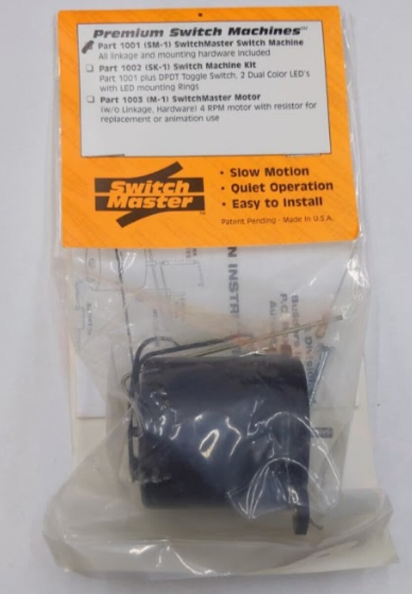 Switch Master SM-1 All Scale Premium Switch Machine W/All Linkage & Hardware