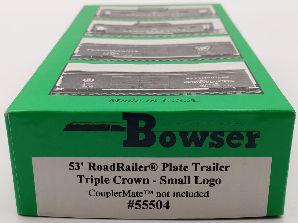 Bowser 55504 HO 53' RoadRailer Platewall Trailer Triple Crown Kit #: 461776