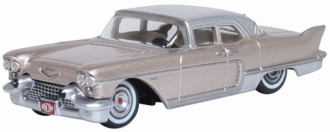 Oxford Diecast 87CE57004 HO Sandalwood 1957 Cadillac Eldorado Brougham Car
