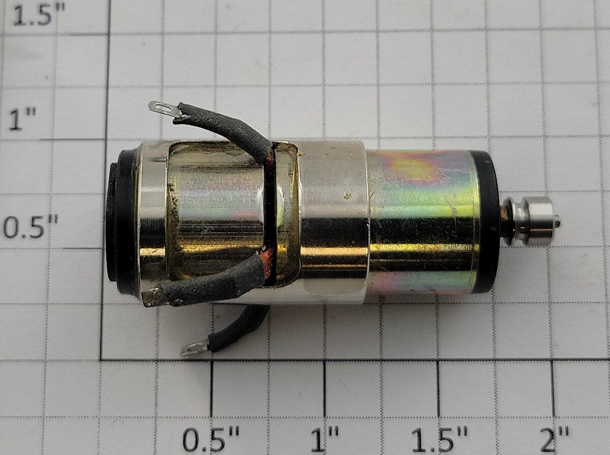 Faulhaber 1616-012 12-Volt DC Can Motor with Gearbox, Pulley and 4 Terminals