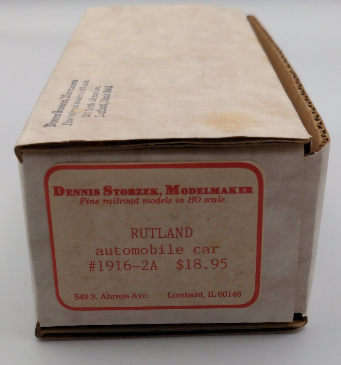 Dennis Storzek Model Maker 1916-2-ARutland Automobile Car Kit