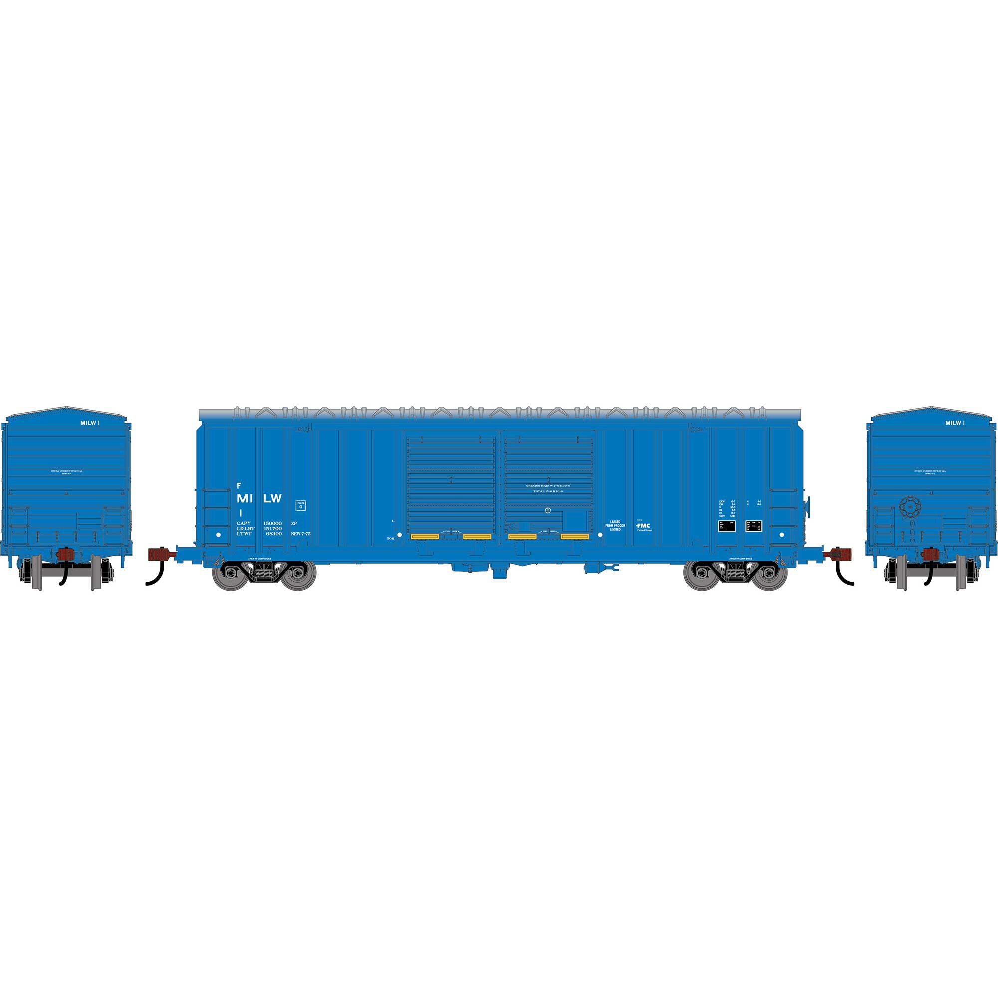 Roundhouse RND-1360 HO Milwaukee 50' FMC 5283 Double Door Boxcar #156038