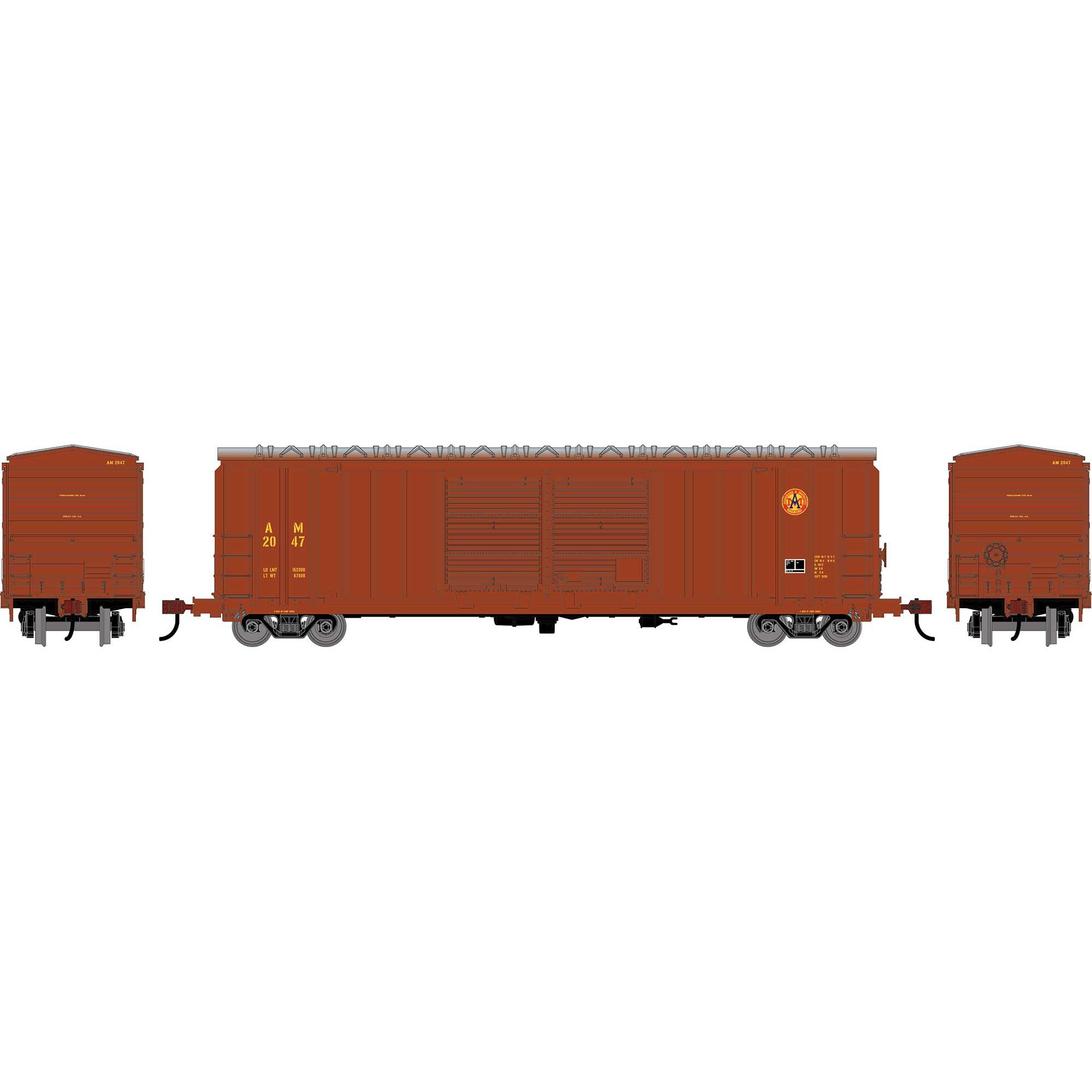 Roundhouse RND-1373 HO AM 50' FMC 5283 Double Door Boxcar #2047