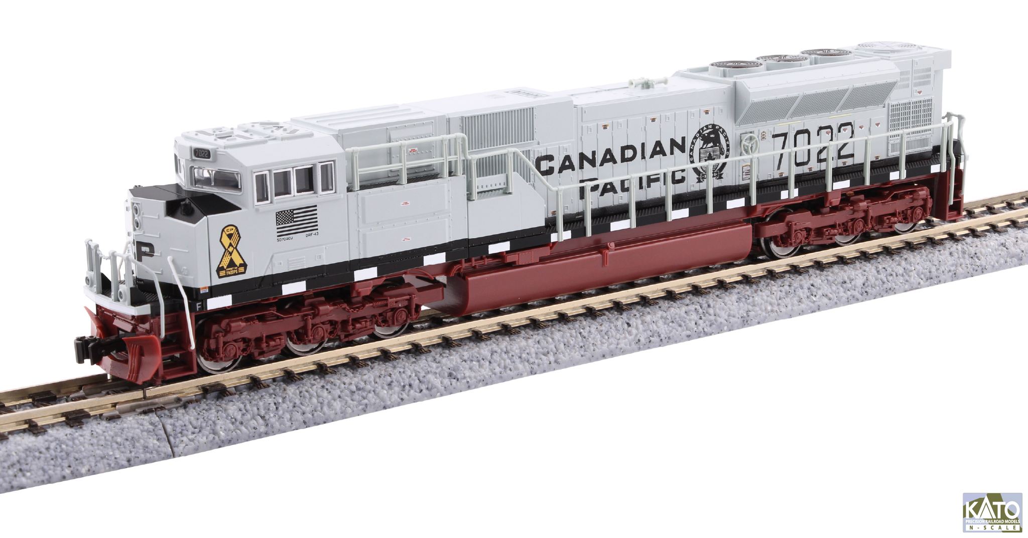 Kato 176-8543-DCC N CP SD70ACu Diesel Locomotive w/Pre-Installed DCC #7022
