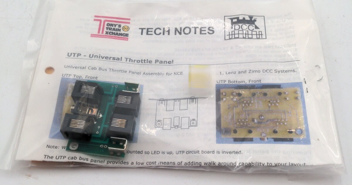 Tonys Train Xchange - UTP- Universal Cab Bus Throttle Panel