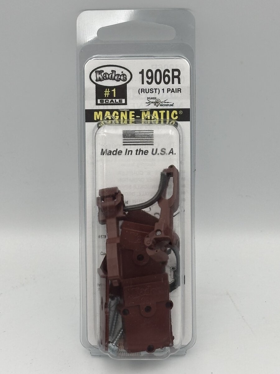 Kadee 1906R #1 Scale Magne-Matic (Rust) 1 Pair "Prototype" Head Straight